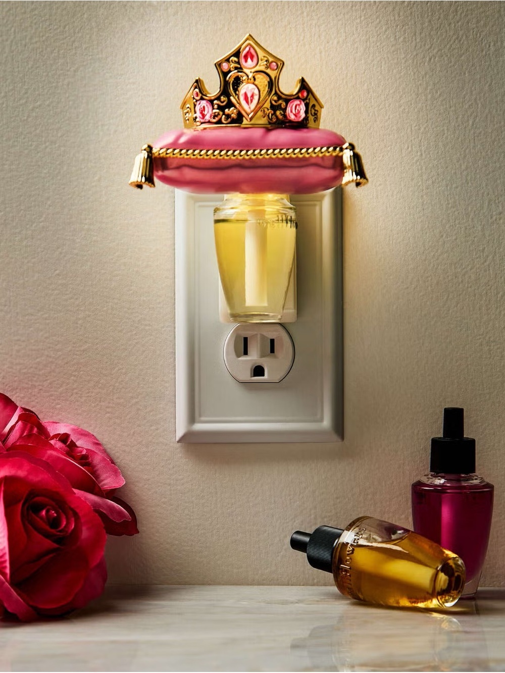 NIB Bath and Body Works Princess Aurora Wallfloulwer Plugin Pink & Gold NW - Picture 5 of 5